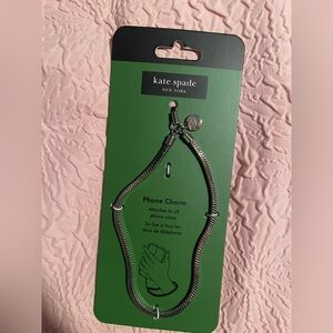 Kate Spade Silver Phone Charm